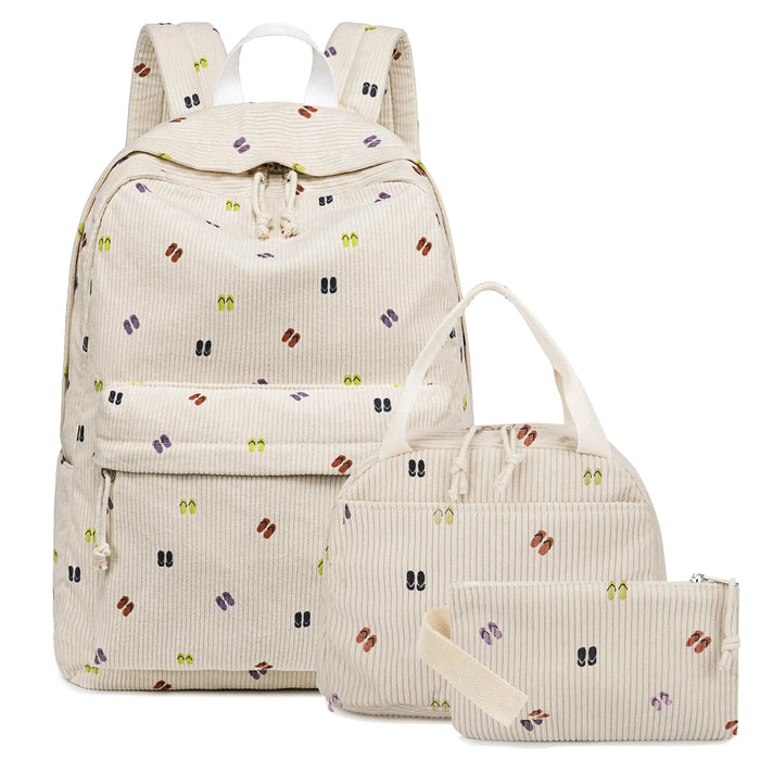 Eko ryggsäck barn beige tofflor