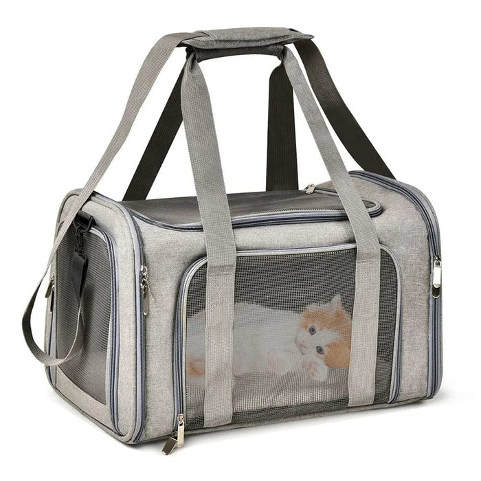 Ryggsäck hund 15 kg Grå / M (43x28x28cm)