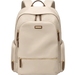 Minimalistisk ryggsäck för kvinnor med plats för 15,6-tums laptop Beige