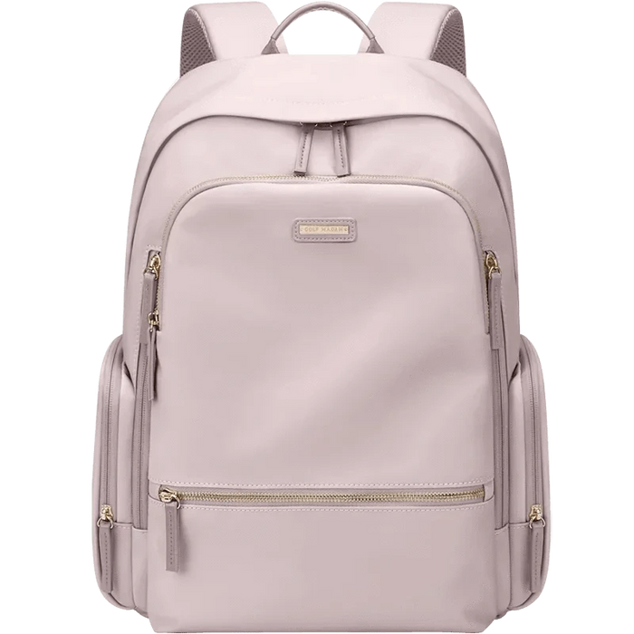 Minimalistisk ryggsäck för kvinnor med plats för 15,6-tums laptop Rosa