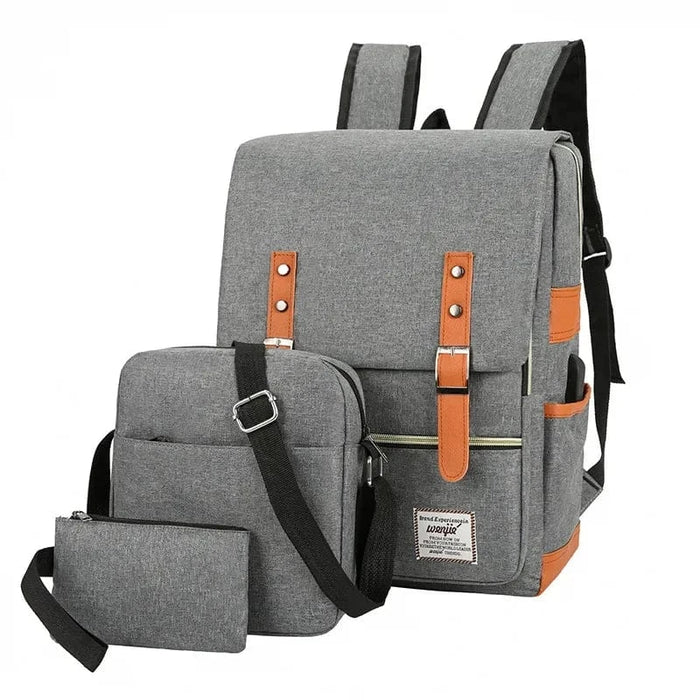 Ryggsäck herr student grey