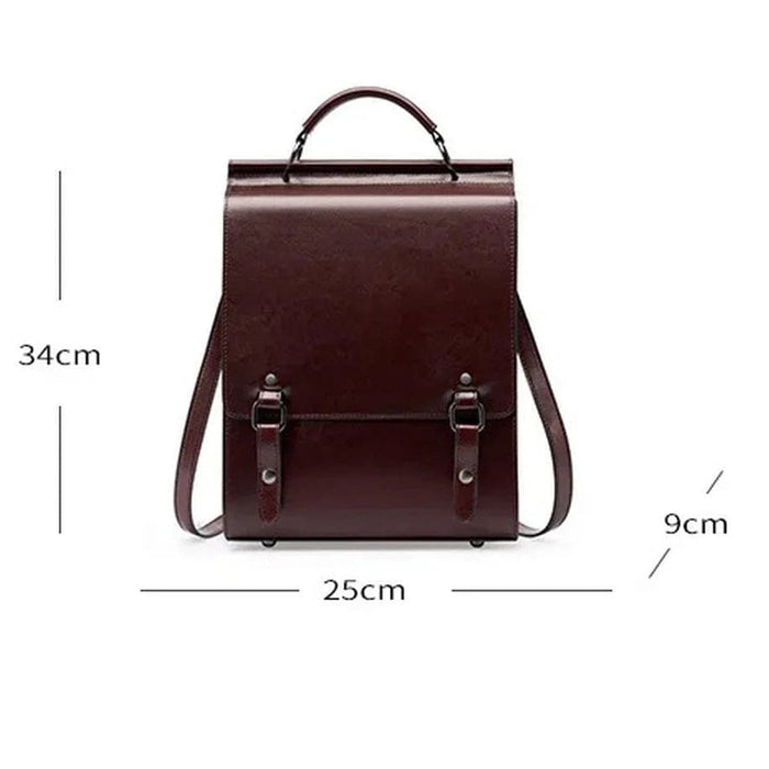 Ryggsäck läder vintage