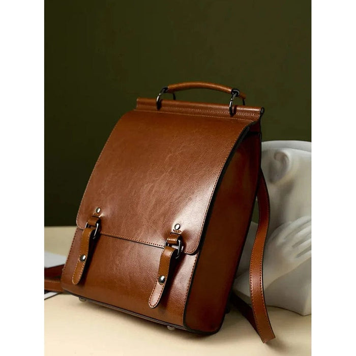 Ryggsäck läder vintage