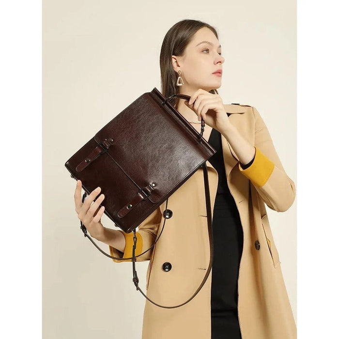 Ryggsäck läder vintage