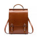Ryggsäck läder vintage Brun