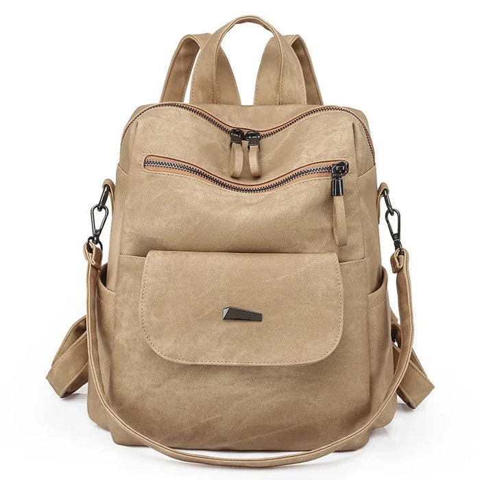Vintage ryggsäck dam Beige