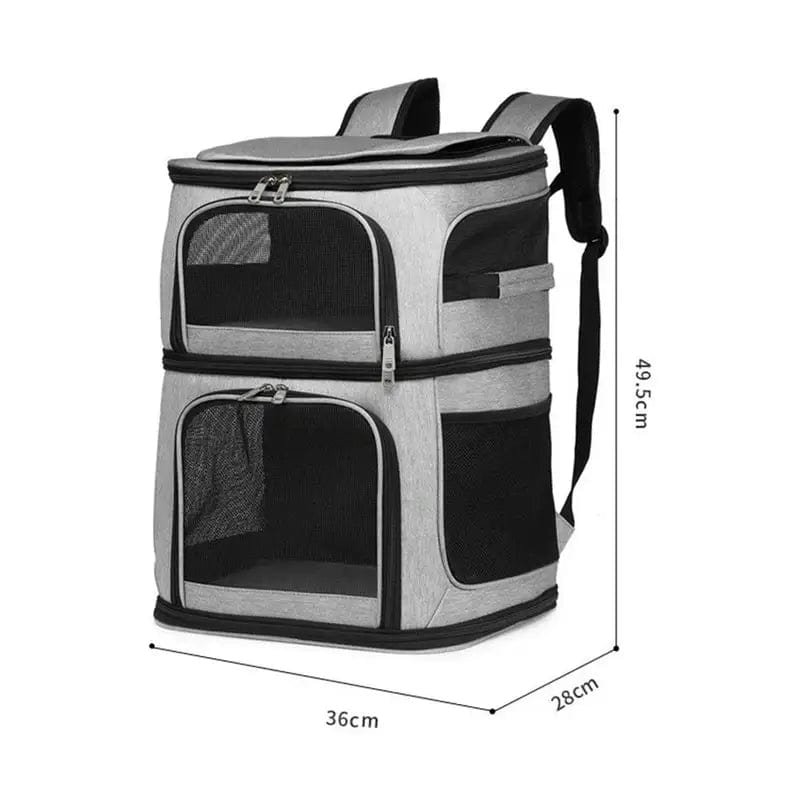 Dubbel transportväska för katt